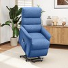 Aghana Digitals Grey Power Lift Recliner with 2 Remote Controls, 2 Waist Vibration Massage Modes, - 3 of 4
