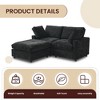Modern Sectional Couches for Living Room,100 Inch 3-Seater Chenille Deep Seat Modular Sofa, Cloud Couch for Bedroom and Apartment - 4 of 4