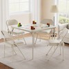 Folding Table, 27.9 Inch Tall Folding Card Table, Portable Square Folding Table with PU Soft Cushion, Foldable Table Suitable for Living Room - 2 of 4