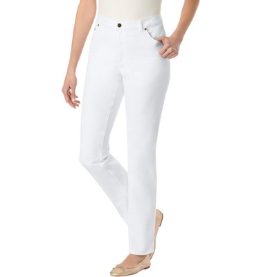 Woman Within Plus Size Straight-Leg Stretch Denim Jean