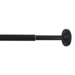 Adjustable Mini Tension Stainless Steel Rod 1/2" Diameter Black by Versailles
