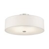 Livex Lighting Meridian 4 - Light Semi-Flush Mount in  Brushed Nickel - 4 of 4