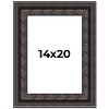PosterPalooza | 3.5" Wide Ornate Black Picture Frame - UV Acrylic, Foam Board Backing, Hanging Hardware - 2 of 4