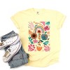 Simply Sage Market Boho Teacher Apple Floral Garment Dyed Tee - 3 of 4