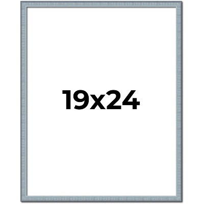 PosterPalooza | Textured Blue Picture Frame - UV Acrylic, Foam Board Backing, Hanging Hardware