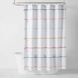 Multi Striped with Tassels Kids' Shower Curtain - Pillowfort™