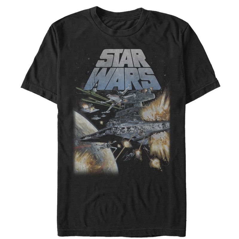 Men's Star Wars Star Destroyer Battle T-Shirt, 1 of 5