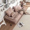 LAOTIES Upholstered Human Dog Bed For Adults And Pets,Adjustable Floor Sofa With Massage Cushion And Velvet Surround - 3 of 4