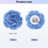 Unique Bargains Handmade Dainty Satin Fabric Big Peony Rose Flower Brooches Hair Clips 1 Pc - 3 of 4