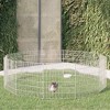vidaXL BD - BD Rabbit Cage 12 Panels Galvanized Iron 54x60cm - 2 of 4