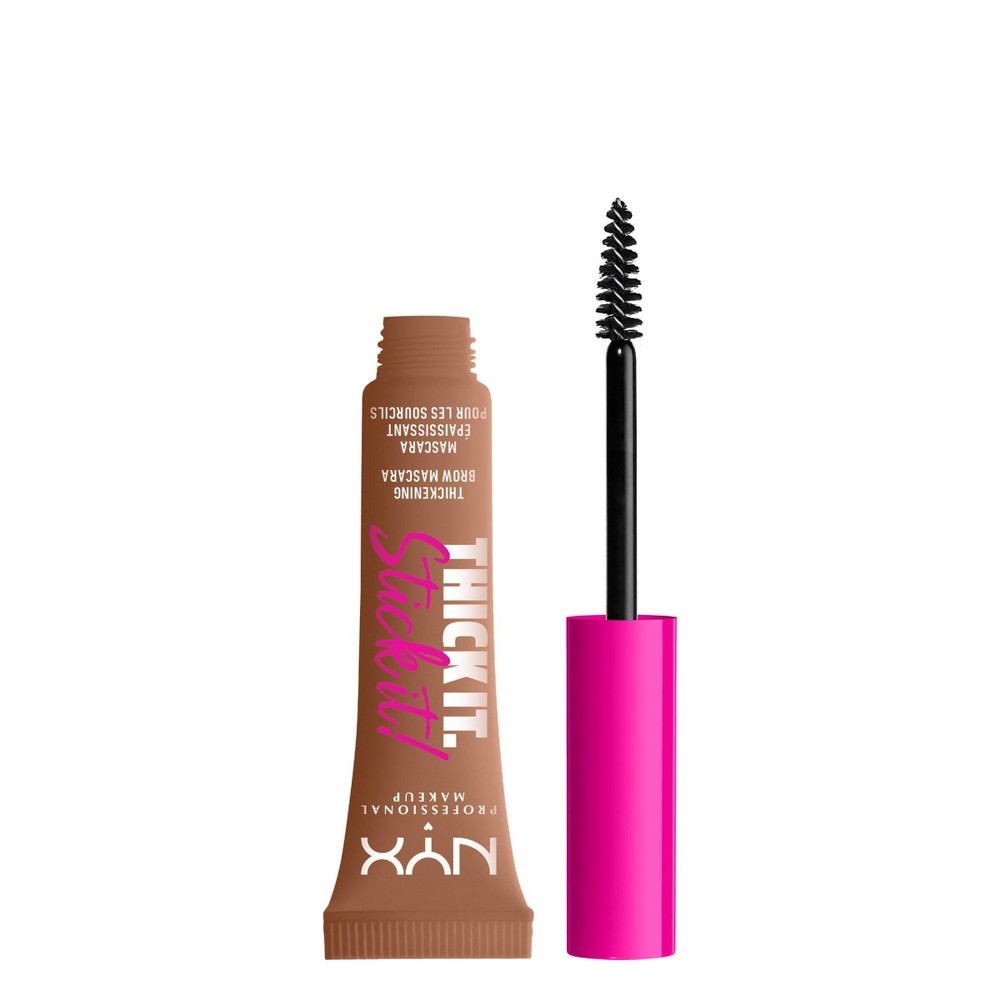 Photos - Other Cosmetics NYX Professional Makeup Thick It Stick It Brow Gel Mascara - Auburn - 0.03 