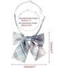 INSPIRE CHIC Women's Pre-tied Plaid Adjustable Elastic Band Casual Bow Ties - 2 of 4