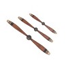Set of 3 Metal Airplane Propeller Wall Decors: Vintage Industrial Style - Olivia & May - 2 of 4