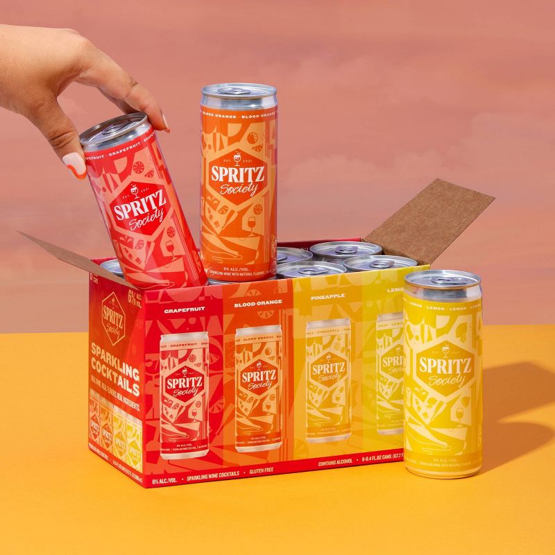 Spritz Society Variety Pack - 8pk/250ml Cans, 4 of 6