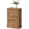 HOMCOM Farmhouse Dresser for Bedroom with 5 Drawers, 31" Wide Chest of Drawers - 4 of 4