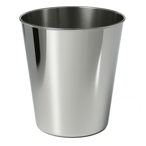happimess Nolan Modern Classic Smooth Steel 2-Gallon Wastebasket - 1 of 4