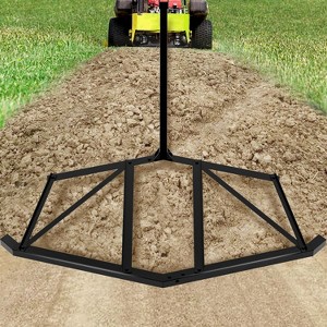 Walensee Tow Behind Driveway Drag, Heavy Duty Steel Landscape Grader for Gravel Leveling with ATV/UTV & Tractor (66 Inch, Black) - 1 of 4