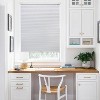 Blackout Honeycomb Shades Pleated Blinds for Windows, 45" W x 64" H, Silver White - 2 of 3