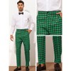 Lars Amadeus Men's Big and Tall Flat Front Houndstooth Dress Trousers - 4 of 4