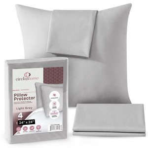 Circles Home, 100% Cotton Zippered Pillow Protector - 1 of 4
