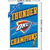 Trends International NBA Oklahoma City Thunder - 2025 NBA Finals Team Logo Framed Wall Poster Prints - 3 of 4