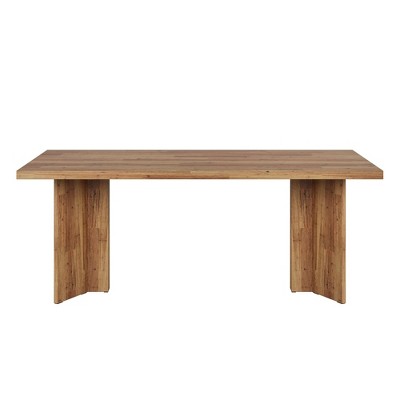 Lirago,Kitchen Table with Large Tabletop, Seats 4-6, Made of Engineered Wood for Dining Room/Office, 31.5"D x 62.99"W x29.53"H, Brown