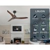 YUHAO 52 Inch Indoor 6-speed Modern and Contemporary Ceiling Fan without Light,3 Brown ABS Blades and Remote Control - 2 of 4
