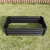 Black Metal Raised Bed Garden 4×2×1ft for Flower Planters, Vegetables Herb - 3 of 4