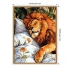 Amanti Art Animal Watercolor Art Lion Sleeping by Justyna Jaszke Framed Canvas Wall Art - 3 of 4