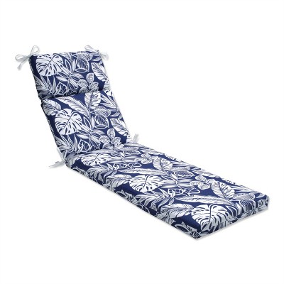 Pillow Perfect 72.5" x 21" Delray Outdoor/Indoor Chaise Lounge Cushion Navy