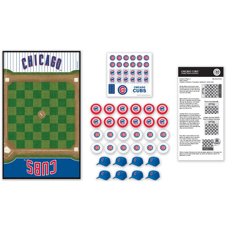 MasterPieces Officially licensed MLB Chicago Cubs Checkers Board Game for Families and Kids ages 6 and Up, 3 of 7