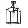 Elegant Lighting Janet 1 light flush mount in black - 3 of 4