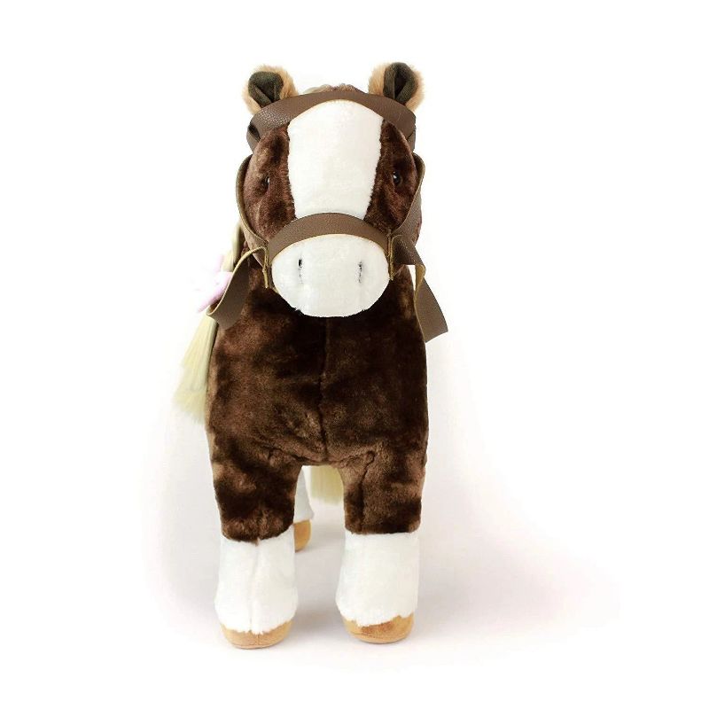 Playtime By Eimmie 18 Inch Doll Plush Horse with Saddle, 3 of 6