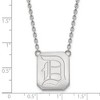 Black Bow Jewelry 10k White Gold Duquesne Dukes NCAA Necklace 18 Inch - 3 of 4