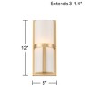 Possini Euro Design Possini Euro Roma 12" High Soft Gold Wall Sconce - 4 of 4