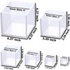 JDICTION Set of 6 Clear Silicone Cube Molds (4",3",2",1.5",1",0.5") - Large Deep Square Epoxy Resin Molds for Resin Casting - 2 of 4
