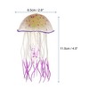 Unique Bargains Silicone Fluorescent Jellyfish Glow Aquarium Decor Ornaments with Suction Cup  2.6"x4.5" - 4 of 4