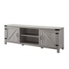 Modern Industrial Barn Door TV Stand for TVs up to 80" - Saracina Home - 3 of 4
