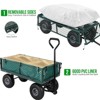 Heavy Duty Steel Garden Cart Folding Utility Wagon with Removable Cart Liner, 500 Lbs Capacity - 4 of 4