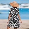 Women's Floral Print V-Neck Flowy Beach Dress - Cupshe - 2 of 4