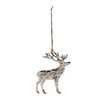 Rustic Silver Metal Deer Ornament (Set of 12) - 3 of 3