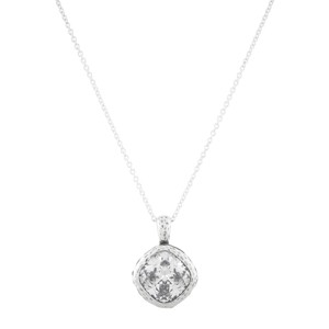 Silpada 'You're My Rock' Sterling Silver Cubic Zirconia Pendant Necklace, 16" + 2" - 1 of 4