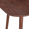 Gulches 35" Square Dining Table, Dark Walnut Solid Wood+MDF, Mid-Century Tapered Legs, Classic Dining Table for Home - 4 of 4