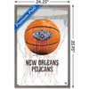 Trends International NBA New Orleans Pelicans - Drip Basketball 21 Framed Wall Poster Prints - 3 of 4