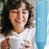 Powerful Milk Frother Wand, Mini Handheld Stainless Steel Whisk, Battery-Powered, Suitable For Coffee, Lattes, Cappuccinos - 4 of 4