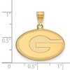 Black Bow Jewelry 14k Yellow Gold Georgia Bulldogs NCAA Medium Pendant - 2 of 3