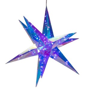 Kurt Adler Pre-Lit Smart Holographic Starburst, 17.75in - 1 of 3