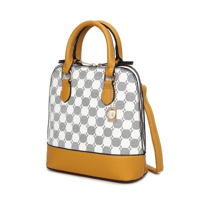 MKF Collection Marjorie Women’s Circular Print Satchel Bag by Mia K