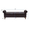 NicBex 63 Inch Storage Ottoman,Entryway Bench with Wood Legs for Bedroom and Living Room - 3 of 4