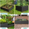 SEVOBAL Planters Set of 2 Garden Bed Kit, Versatile Planter Box for Vegetables, Flowers, and Herbs, in Backyard or Patio, Black, 47.24"*47.24"*23.62" - 4 of 4